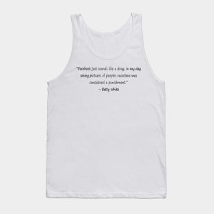 Funny quotes from known people Tank Top